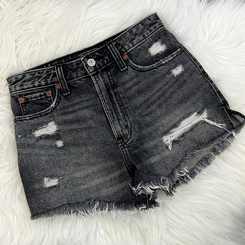 Abercrombie High Rise Denim Short